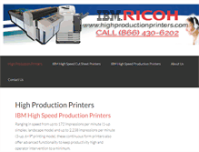 Tablet Screenshot of highproductionprinters.com